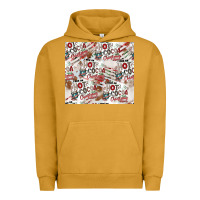 Pigment Peanut Butter hot cocoa christmas cheer pattern Urban Hoodie - CowhideDigitalArt