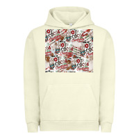 Pigment Pistachio hot cocoa christmas cheer pattern Urban Hoodie - CowhideDigitalArt