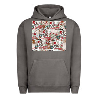 Pigment Tornado hot cocoa christmas cheer pattern Urban Hoodie - CowhideDigitalArt