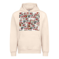 Sandshell hot cocoa christmas cheer pattern Urban Hoodie - CowhideDigitalArt