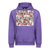 Tulip hot cocoa christmas cheer pattern Urban Hoodie - CowhideDigitalArt