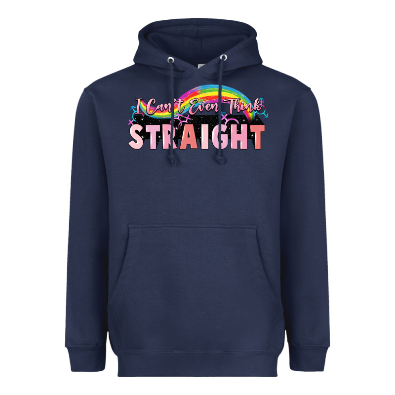 I Cant Ever Think Straight Heavyweight Hoodie by FaDigitalArtStudio | Teevron