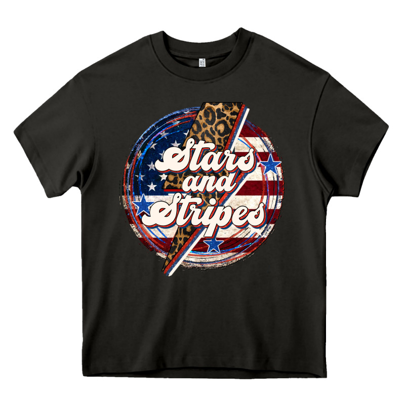 Western Stars And Stripes Heavy Core Tee by LillyAllenDesigns | Teevron