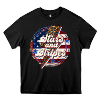 Black Western Stars and Stripes Heavy Core Tee - LillyAllenDesigns