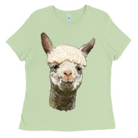 Matcha Alpaca Head Ladies Tee - LillyAllenDesigns