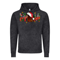 Vintage Black Western Mom With Woman In Santa Hat Vintage Hoodie - BundleAndBundleShop