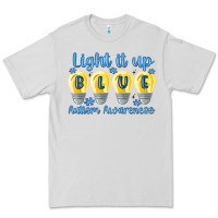 Dove Grey light it up Premium Tee - MaliasSmallBusiness