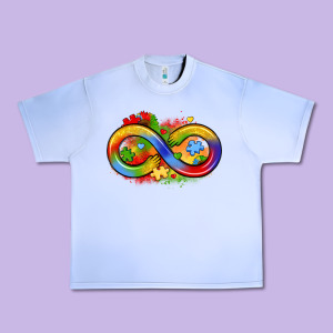 Infinity Symbol Autism Urban Heavy Tee Designed By Lillyallendesigns