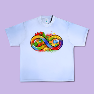 Infinity Symbol Autism Urban Heavy Tee Designed By Lillyallendesigns