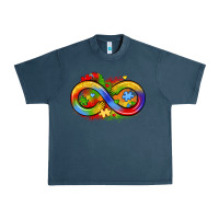 Midnight Navy infinity symbol autism Urban Heavy Tee - LillyAllenDesigns