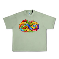 Oil Green infinity symbol autism Urban Heavy Tee - LillyAllenDesigns