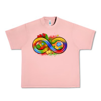 Salmon infinity symbol autism Urban Heavy Tee - LillyAllenDesigns