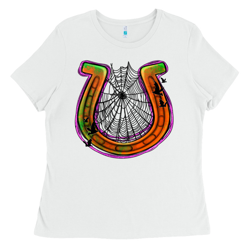 Halloween  Horseshoe Ladies Tee by Jasminsmagicworld | Teevron