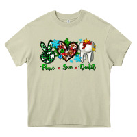 Mossy peace love dental for Christmas Heavy Core Tee - AdoDesignShop