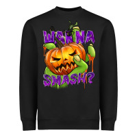 Black Wanna Smash? Heavyweight Sweatshirt - texasbilliewilder