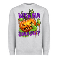 Heather Grey Wanna Smash? Heavyweight Sweatshirt - texasbilliewilder