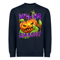 Navy Wanna Smash? Heavyweight Sweatshirt - texasbilliewilder