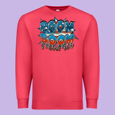 Boom Boom Mama Mother's Day Premium Sweatshirt Designed By Fadigitalartstudio