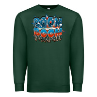 Sports Green Boom boom Mama Mother's Day Premium Sweatshirt - FaDigitalArtStudio