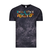 Cloud Black small town big spirit Vintage Tee - BundleAndBundleShop