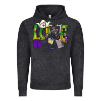 Vintage Black Mardi Gras Love Nurse Vintage Hoodie - BundleAndBundleShop