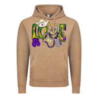 Vintage Coffee Mardi Gras Love Nurse Vintage Hoodie - BundleAndBundleShop
