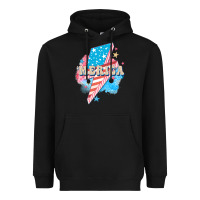 Black Merica leopard lightning bolt Heavyweight Hoodie - FaDigitalArtStudio