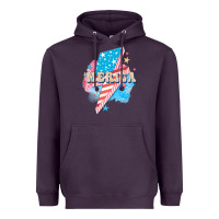 Plum Merica leopard lightning bolt Heavyweight Hoodie - FaDigitalArtStudio