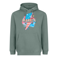 Sage Merica leopard lightning bolt Heavyweight Hoodie - FaDigitalArtStudio