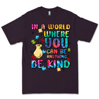 Plum in a world where you can be anything Premium Tee - MaliasSmallBusiness
