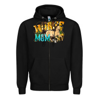 Black Horse Mom Rope Zipper Hoodie - HowdyJamesFarm