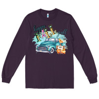 Plum Happy Fall YALL Pumpkin Truck Shirt Long Sleeve Tee - Bettercallsaul