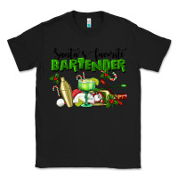 Black Santa's Favorite Bartender Classic Tee - LillyAllenDesigns