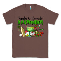 Chestnut Santa's Favorite Bartender Classic Tee - LillyAllenDesigns