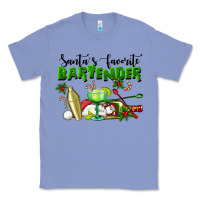 Colony Blue Santa's Favorite Bartender Classic Tee - LillyAllenDesigns