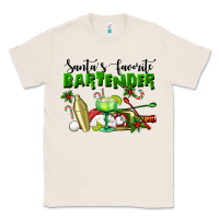 Natural Santa's Favorite Bartender Classic Tee - LillyAllenDesigns