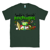 Sports Green Santa's Favorite Bartender Classic Tee - LillyAllenDesigns