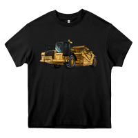 Black Wheel Tractor Scraper Heavy Core Tee - LillyAllenDesigns