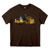 Chocolate Brown Wheel Tractor Scraper Heavy Core Tee - LillyAllenDesigns