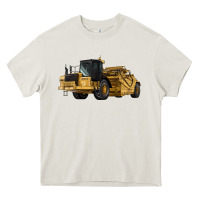 Cream Wheel Tractor Scraper Heavy Core Tee - LillyAllenDesigns
