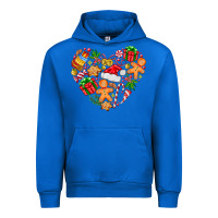 Cobalt love Christmas  heart Urban Hoodie - CowhideDigitalArt