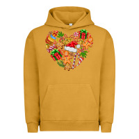 Pigment Peanut Butter love Christmas  heart Urban Hoodie - CowhideDigitalArt