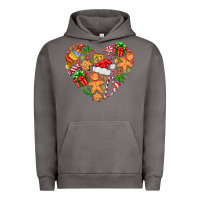 Pigment Tornado love Christmas  heart Urban Hoodie - CowhideDigitalArt