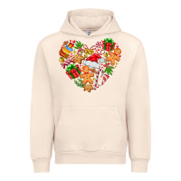 Sandshell love Christmas  heart Urban Hoodie - CowhideDigitalArt