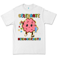 White celebrate neurodiversity Premium Tee - MaliasSmallBusiness