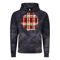 Cloud Black Christmas Tartan Patch Vintage Hoodie - BundleAndBundleShop
