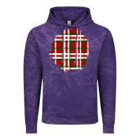 Cloud Purple Christmas Tartan Patch Vintage Hoodie - BundleAndBundleShop