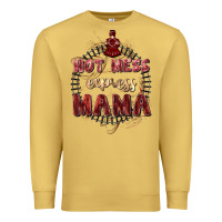 Antique Gold Hot mess express mama Mother's Day Premium Sweatshirt - FaDigitalArtStudio