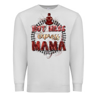 Dove Grey Hot mess express mama Mother's Day Premium Sweatshirt - FaDigitalArtStudio