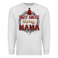 Oatmeal Heather Hot mess express mama Mother's Day Premium Sweatshirt - FaDigitalArtStudio
